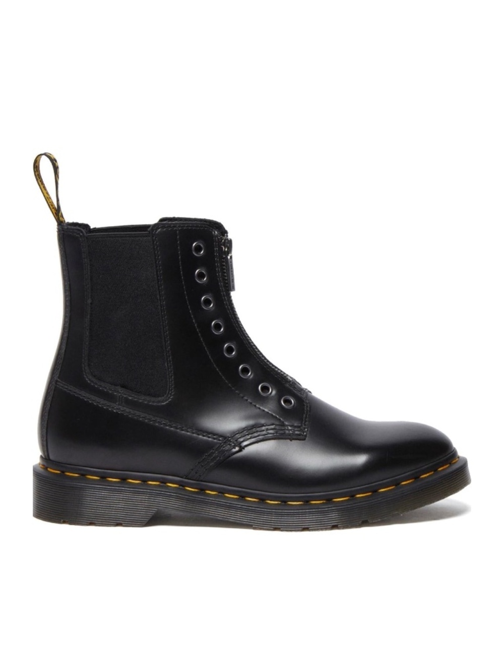 New Dr. Martens 1460 Gusset Smooth Black Leather Boot Sz 9